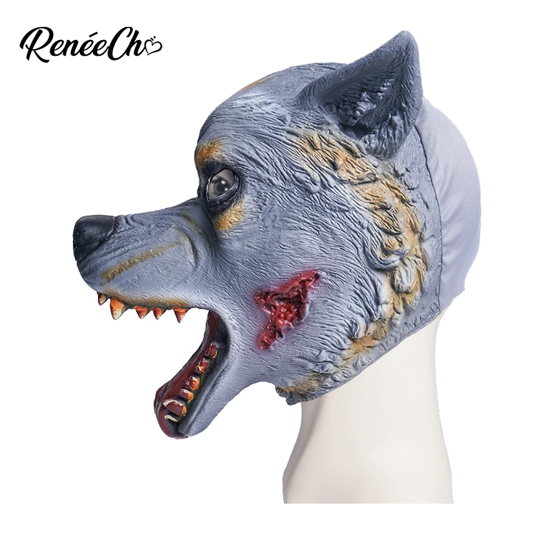 

Мужская маска Werewolf Reneecho, маски волка, аксессуары для Хэллоуина