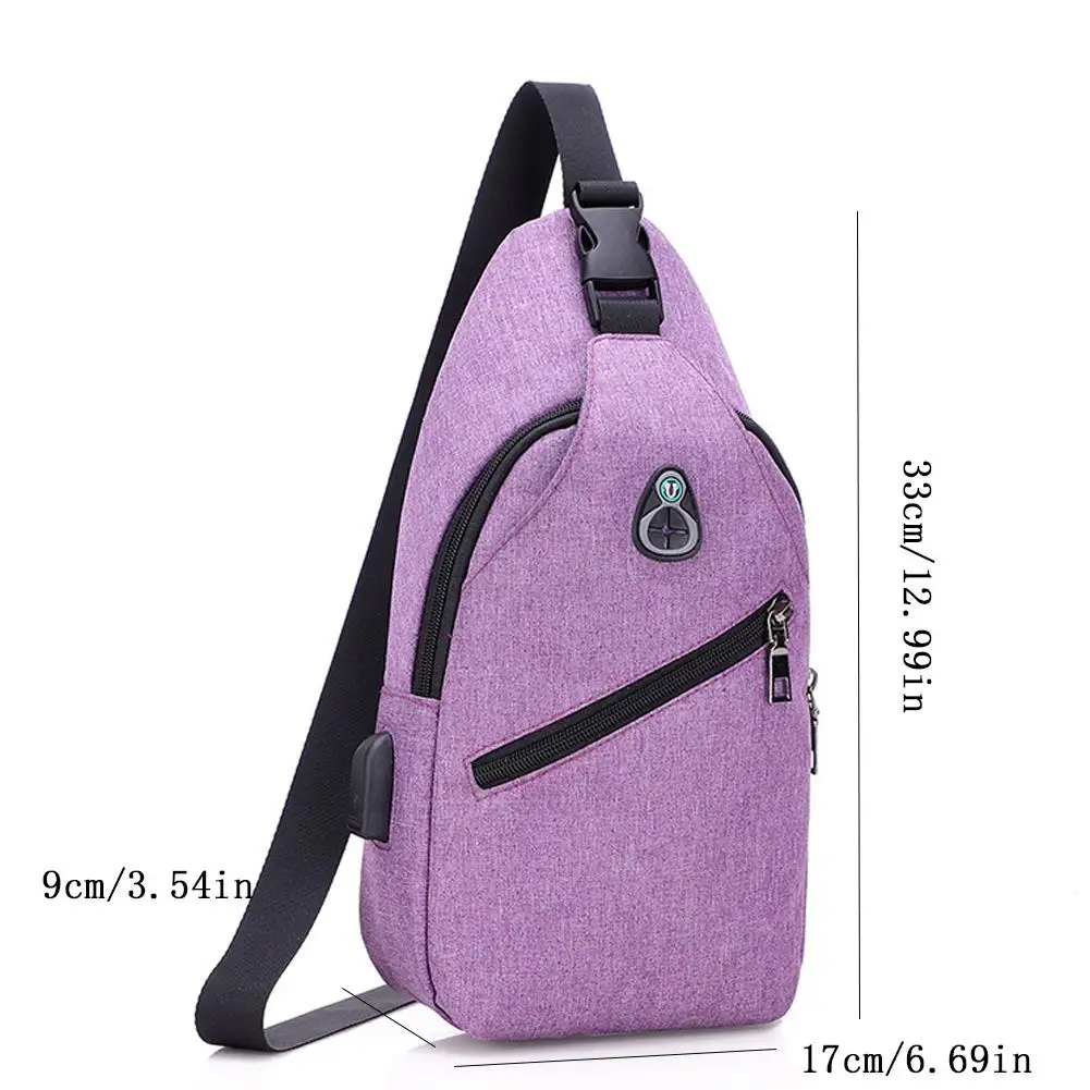 

Unisex Oxford Cloth Chest Back Pack Crossbody Shoulder Bag For Men Women Package Rucksacks 2019 Sport Running Bag