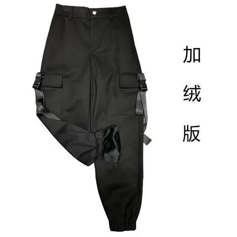 Женские брюки-карго с высокой талией Модные свободные брюки карманами женские