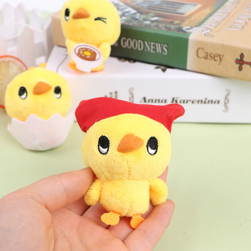 1 шт. 8 см курица мягкая игрушка кукла плюшевый подарок брелок свадебный букет для