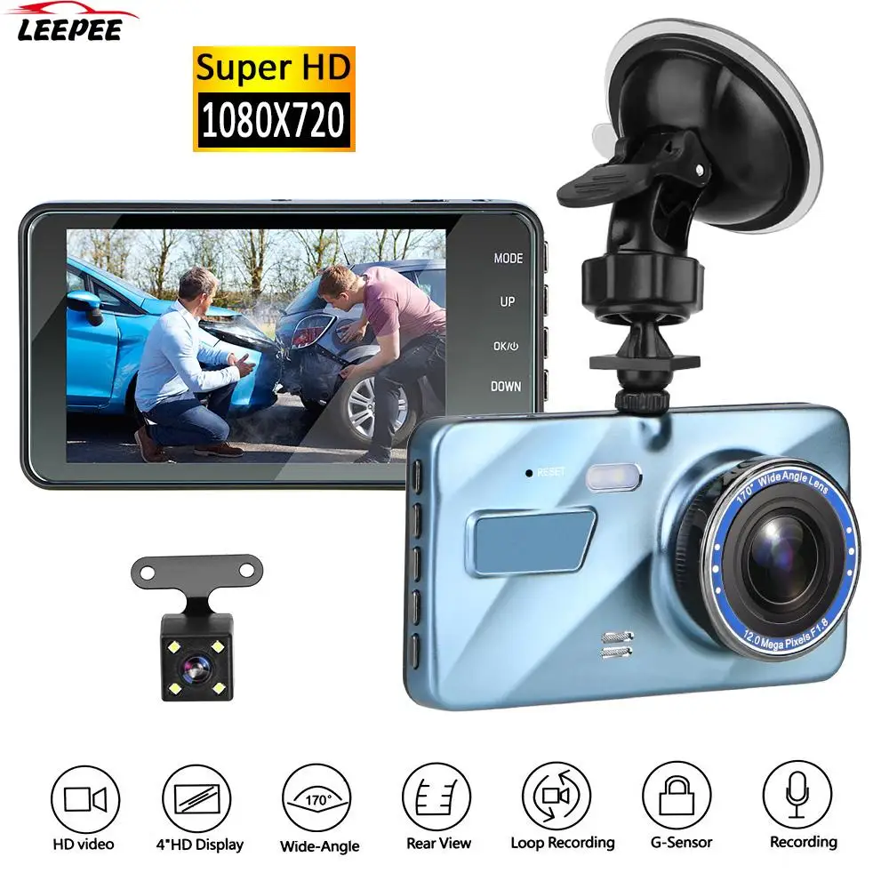 Цикл Запись Ночное видение Dash Cam 3 6 &quotHD видео Регистраторы Видеорегистраторы для