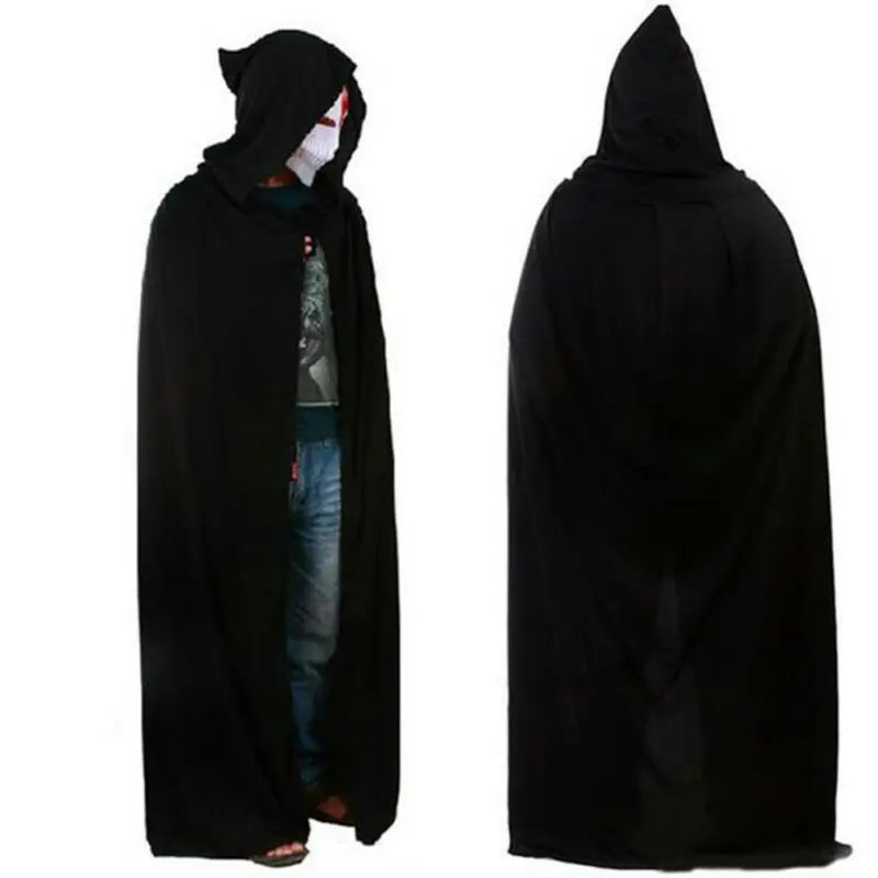 Плащ унисекс на Хэллоуин Рождество накидка для взрослых мужчин и женщин длинный