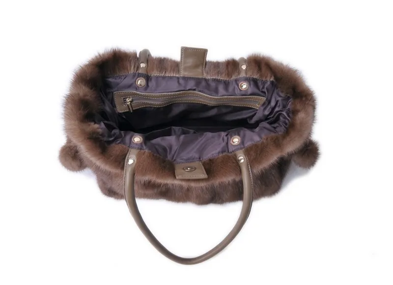 2020 женская сумка из натурального меха норки сумки на запястье зимние модные