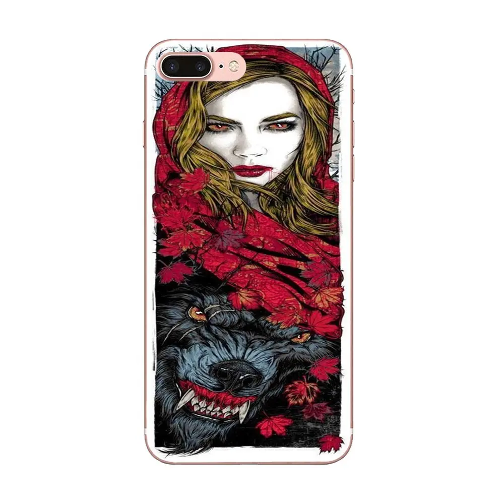 Colorful For Apple iPhone 4 4S 5 5C 5S SE SE2 6 6S 7 8 11 Plus Pro X XS Max XR Unique Hand-painted Style Girl Dark Face Hybrid | Мобильные