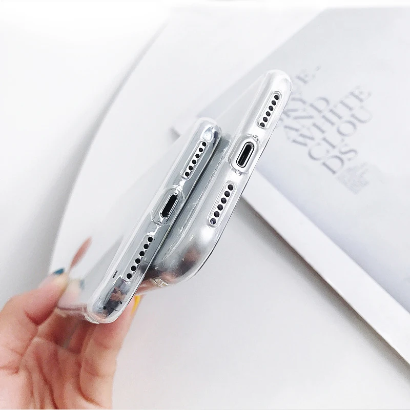 Забавный милый прозрачный мягкий чехол из ТПУ для IPhone 11 Pro XS MAX 8 7 6 6S Plus X XR 5 5S SE |