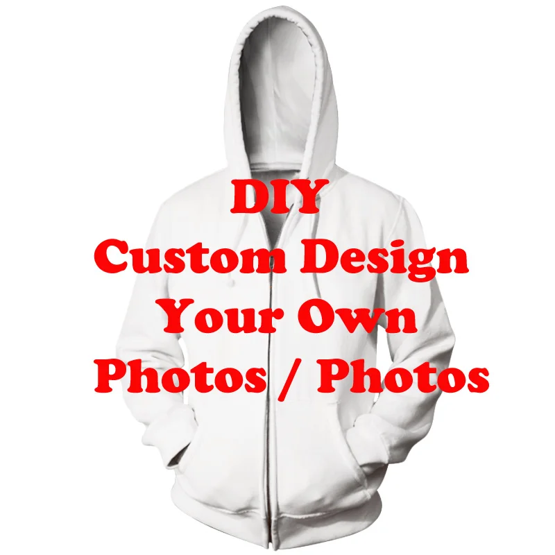 

Kaseetop 3D Print Diy Custom Design Men Zipper Hoodies Women Coat Hip Hop Tops Suppliers For Drop Shipper Men's Zip Hooded Top