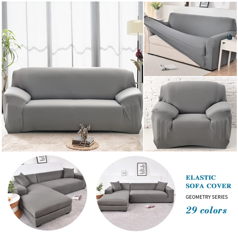 

Elastic Plain Solid Sofa Cover Stretch Tight Wrap All-inclusive Sofa Cover for Living Room funda sofa Couch Cover ArmChair Cover
