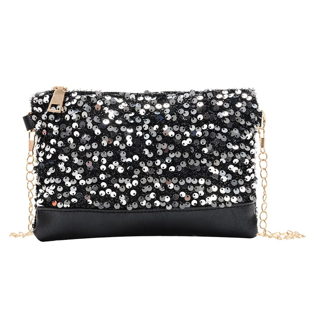 

Women's Outdoor Solid Color Leather Sequin Shoulder Bag Messenger Bag Fashion Multifunctional Shoulder Bag In Leather 2021 New