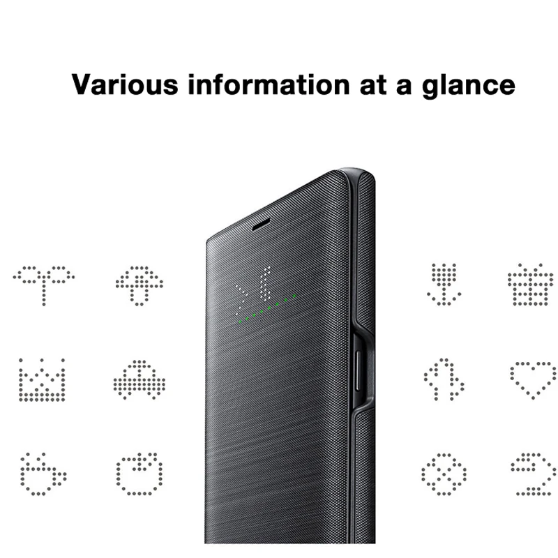 Оригинальный Samsung LED чехол Защитный для телефона Galaxy Note 9 Note9 SM-N9600 N960F Сна Функция