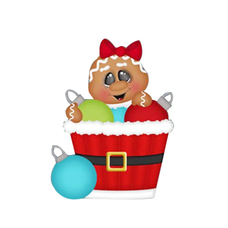 Рождественские Имбирные новые штампы для скрапбукинга металлические вырезания