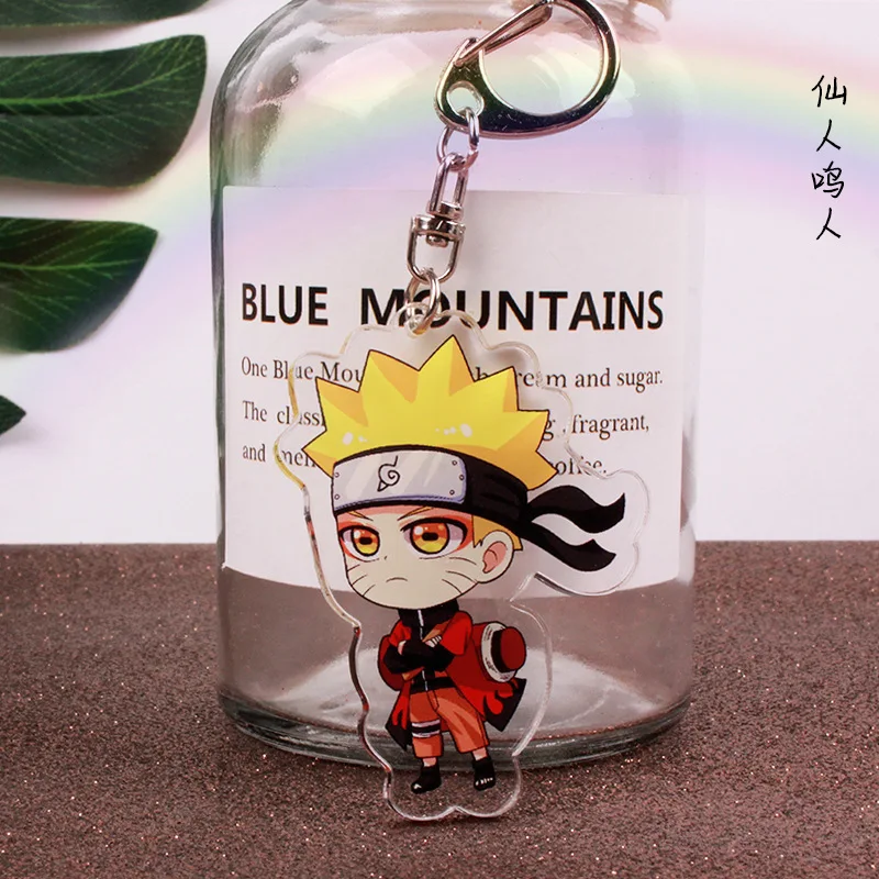Аниме Наруто акриловый брелок Uchiha Obito Deidara Sasori Uchiha Itachi мультфильм двухсторонний кулон брелок ювелирные аксессуары - Color: 27