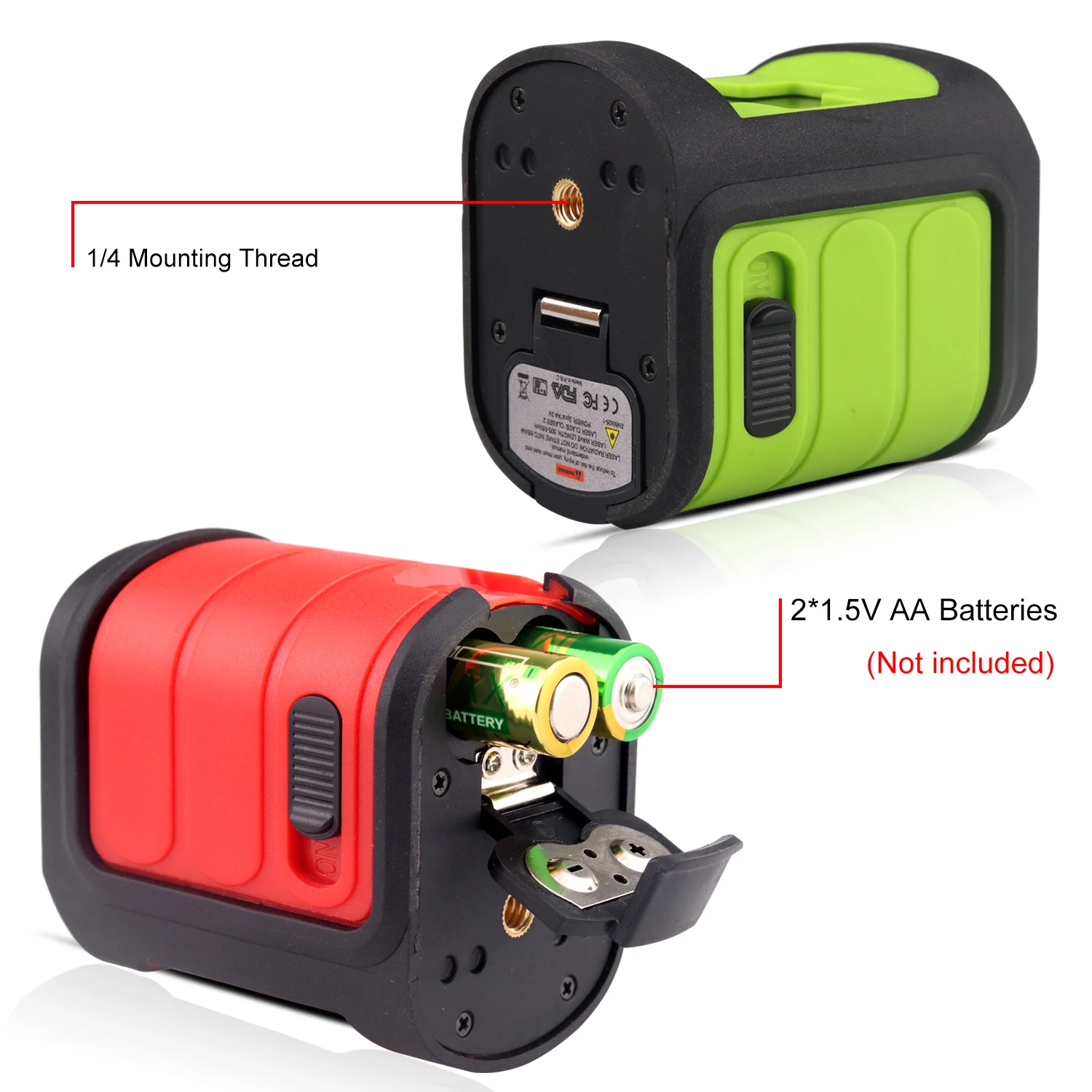 

Cross Line Laser Red Green Laser Beam 2 Line Horizontal and Vertical IP54 Waterproof Laser Leveler Bracket