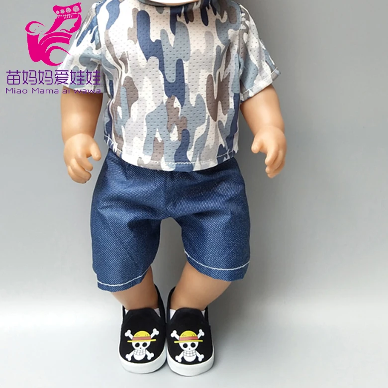 Doll pink Clothes set with hat Fit 45cm Bebe Born girl boy 18' inch fat doll outwearing kids play gifts | Игрушки и хобби