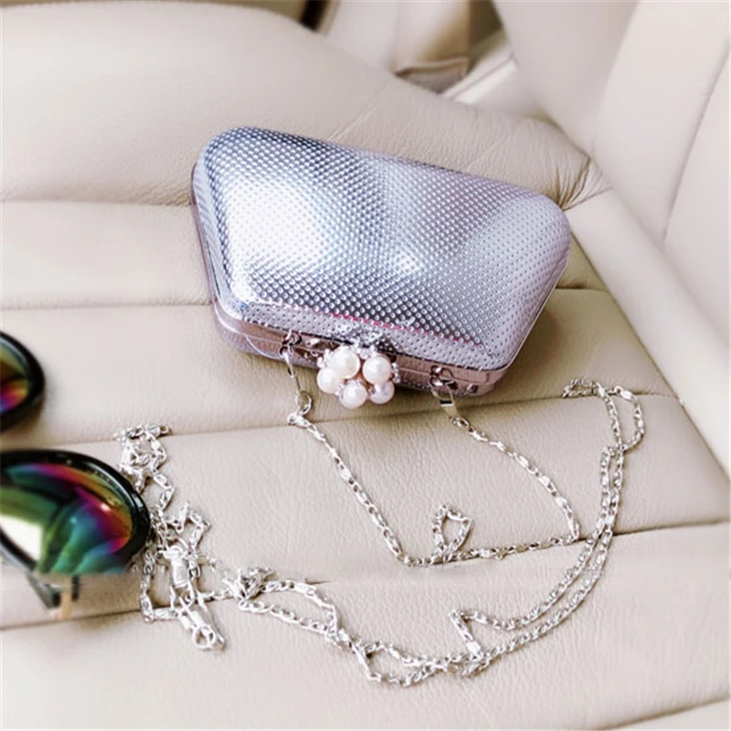 Женские сумки клатчи золотого и серебряного цвета Роскошная вечерняя сумочка