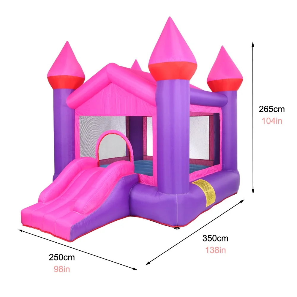 

(US) Inflatable Castle 420D Oxford Cloth 840D Jumping Surface Kids Outdoor Toy Tents Castle Cubby Play House Kids Gifts