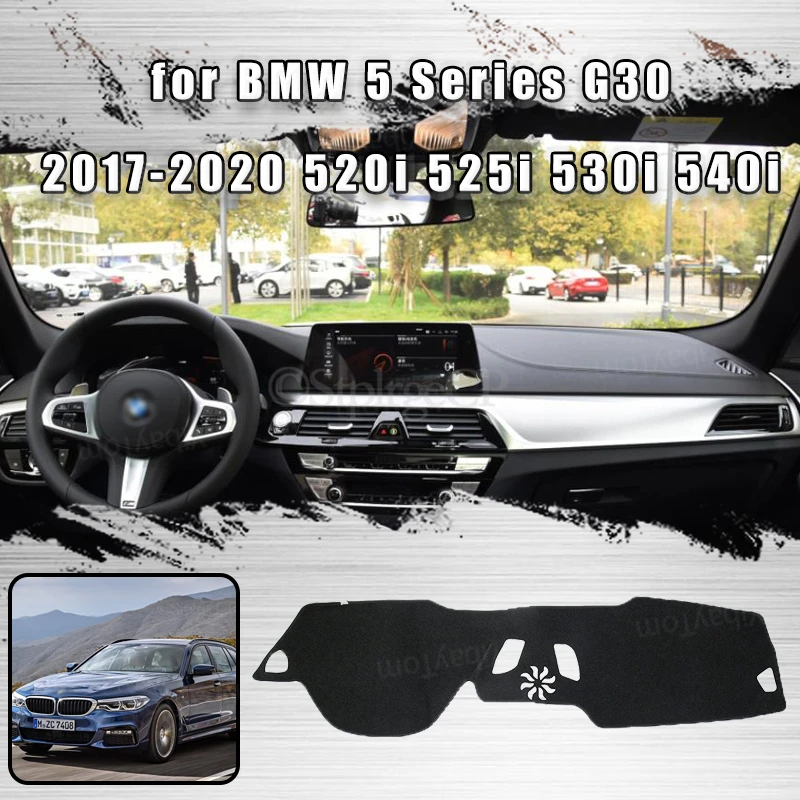 

Car Dashboard Avoid Light Pad Instrument Platform Desk Cover Mat Carpets for BMW 5 Series G30 2017-2020 520i 525i 530i 540i