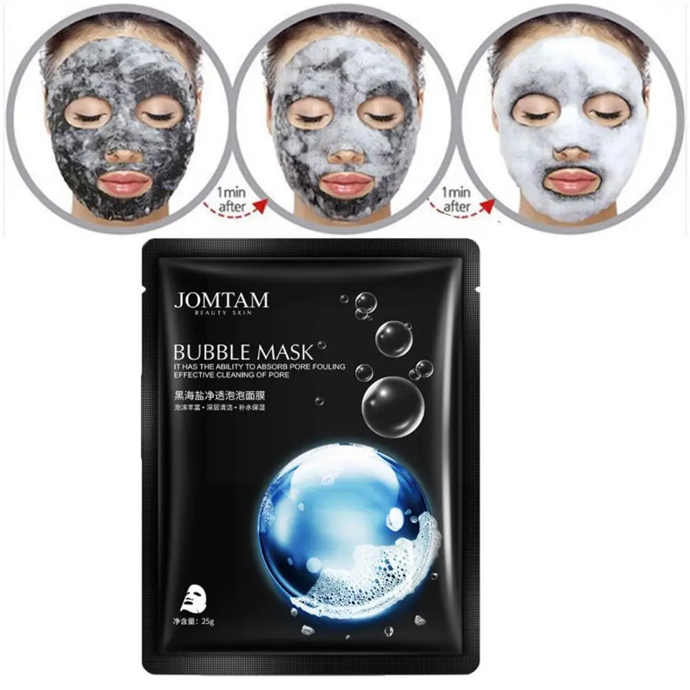 

10 шт., увлажняющая маска для лица, с пузырьками