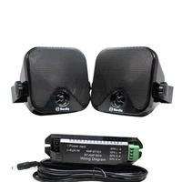 100w 4 inch marine waterproof bluetooth box speakers compact audio stereo sound system speaker for boat golf cart atv utv