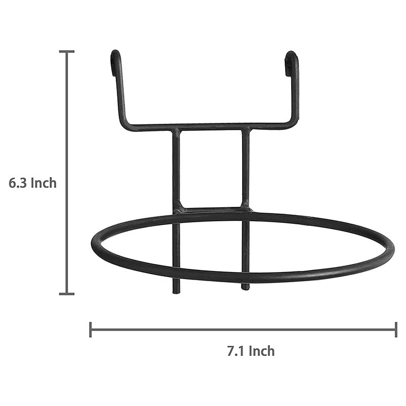 

Black Metal Wire Hanging Flower Pot Stand, Suitable for Wire Lattice Wall, Set of 6