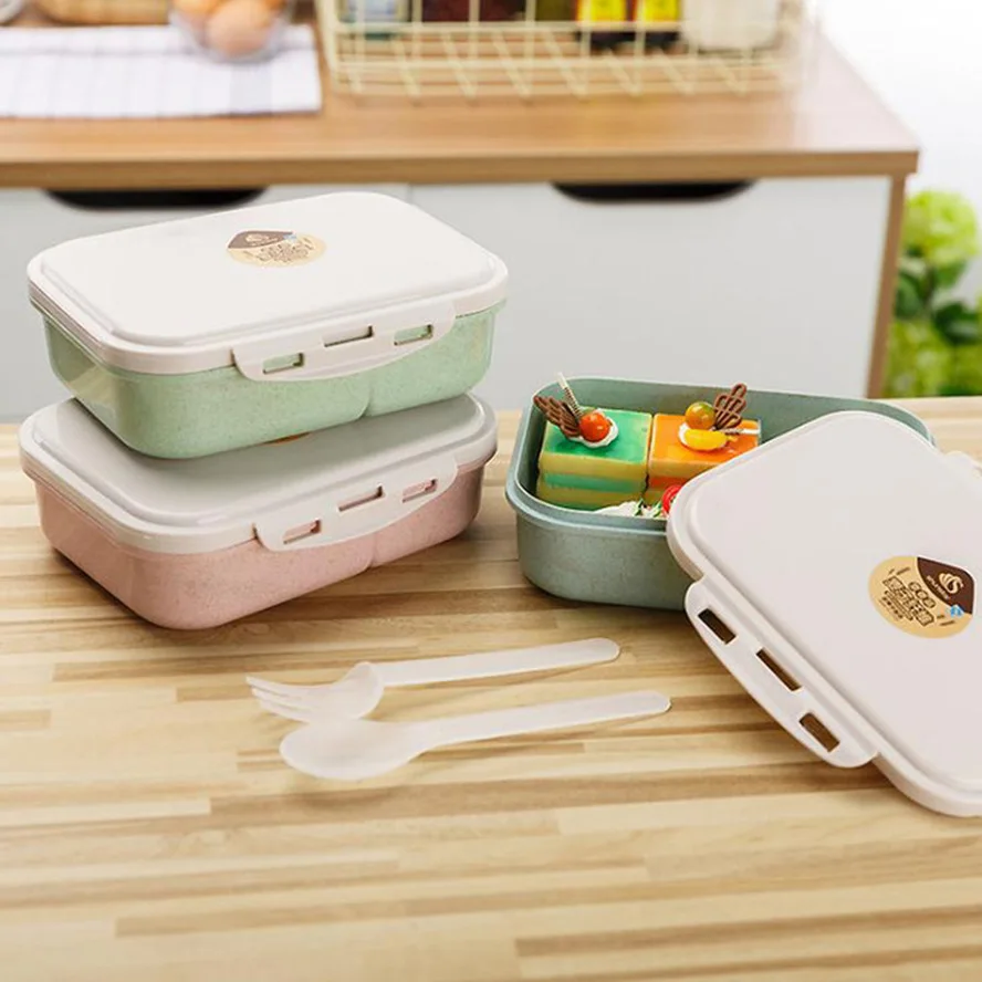 Bento Box прямоугольный контейнер для еды с подогревом офисный Рабочий ланчбокс