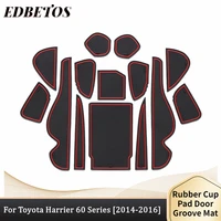 car side door grab handle storage box organizer liners for toyota harrier 60 series xu60 2014 2015 2016 car door groove mat