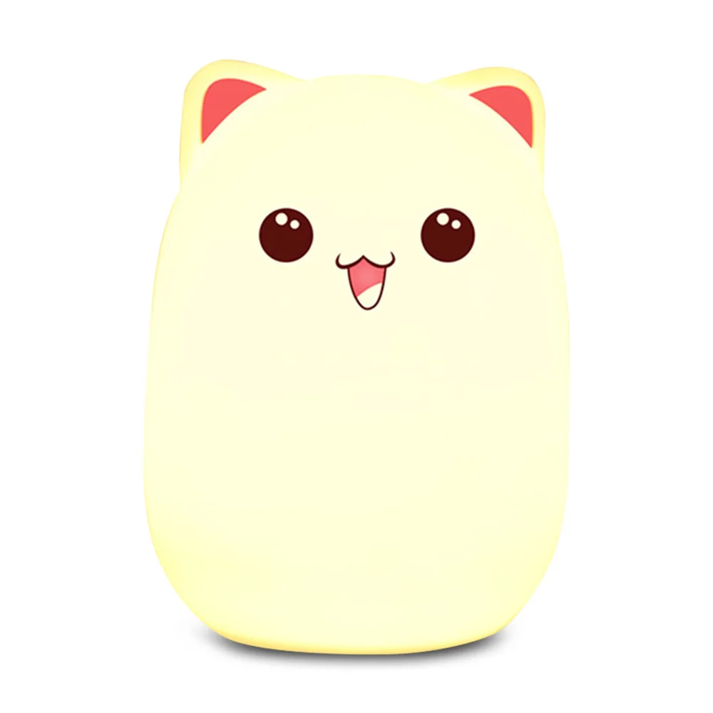 Детский ночник с изображением медведя мягкий силиконовый мультяшный Светильник