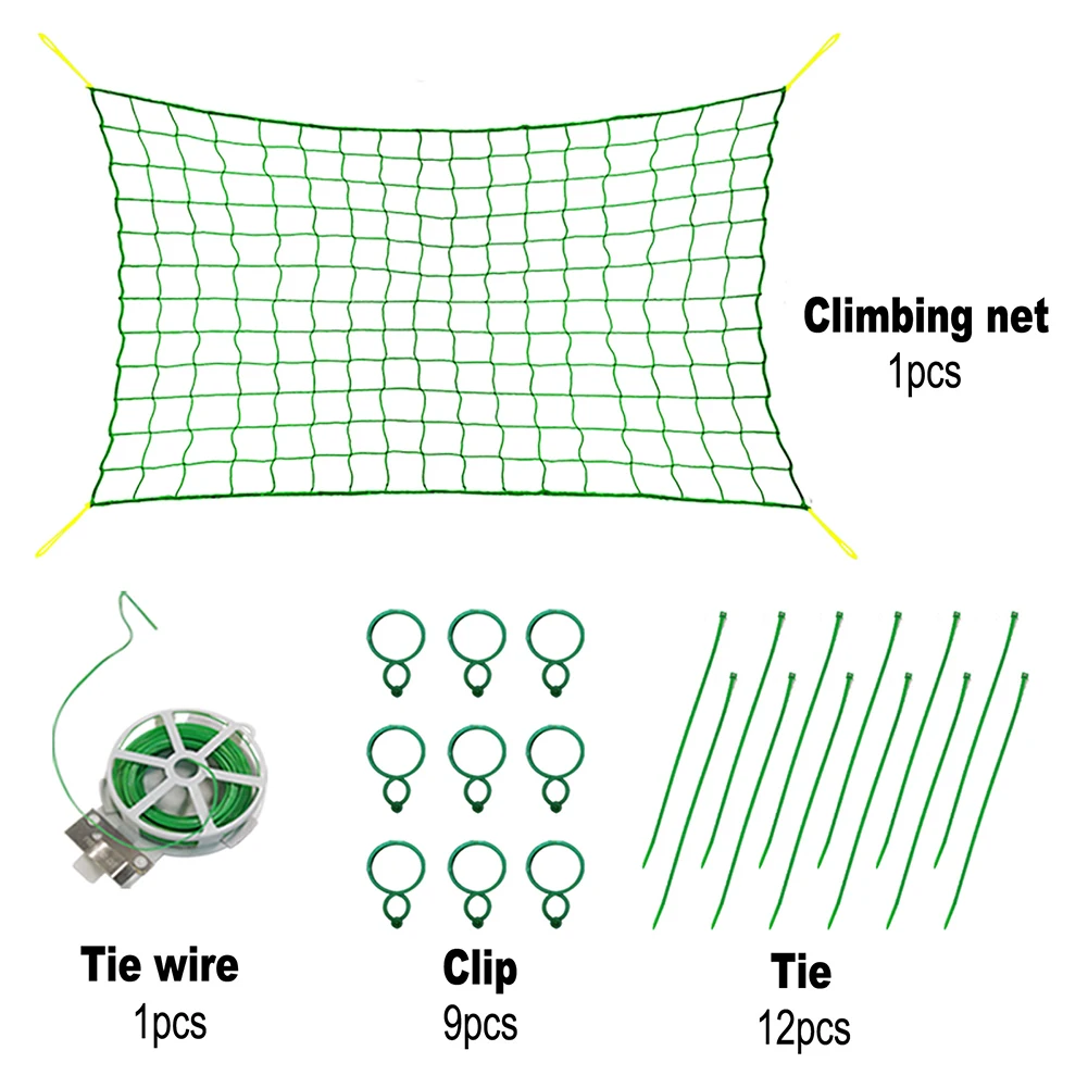 

1 Set Garden Plant Climbing Net Flower Protection Net Tool Plant Support Grow Tent Net Support Net Grow Net Holder