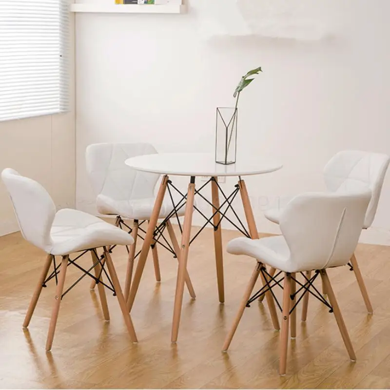 Простой стул в скандинавском стиле повседневный деловой стол для переговоров и