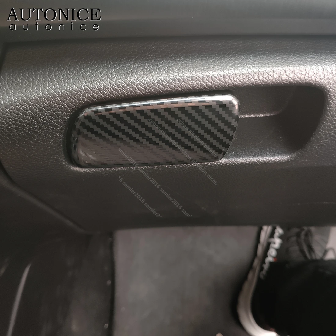 Углеродного волокна цвет грузовик части перчатки Коробки Крышка отделка