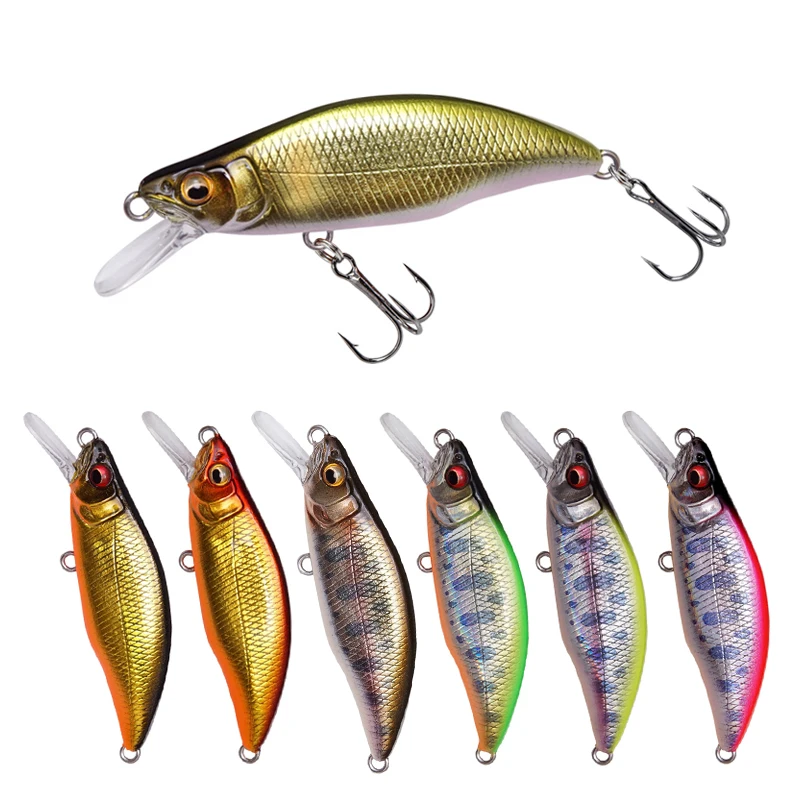 

NEW Japanese MINNOW Crankbait Wobblers 4g 4.6cm Sinking Minnow Stream Fishing Lures For Perch Pike Trout Bass