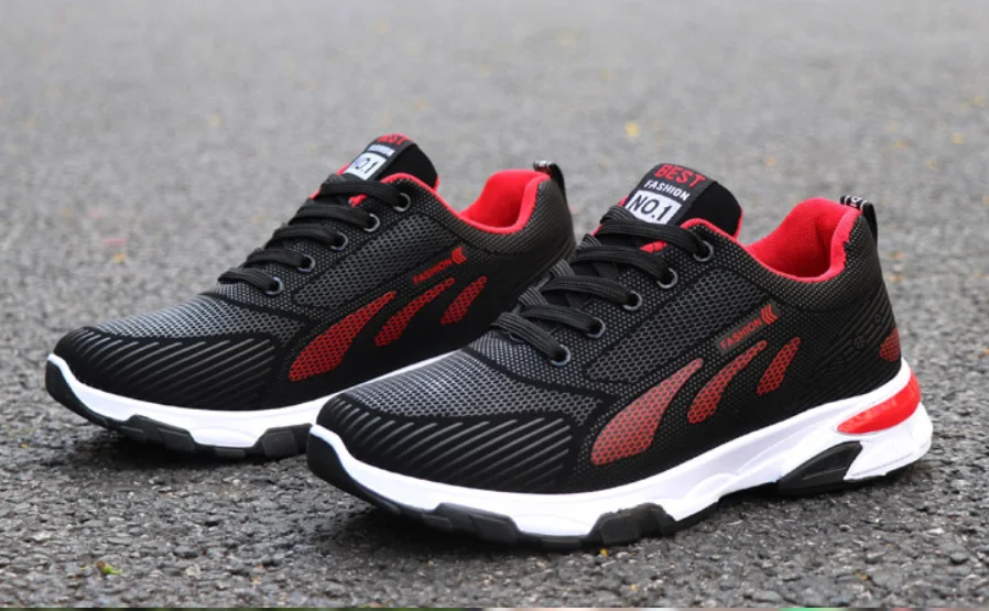 

Spring Autumn Lace UP Breathable Mesh Male Shoes New Casual Shoes For Men High Quality Fashion Sneaker