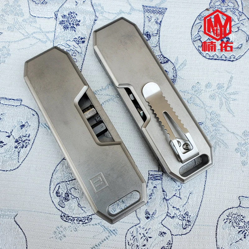 

1PC EDC Titanium Alloy Screwdriver Portable Equipment Multifunctional Outdoor Camping Adapter Pocket Tool