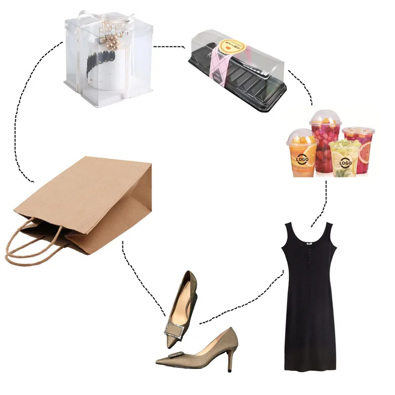 Оптовая продажа Подарочная бумажная упаковочная сумка ручная упаковка