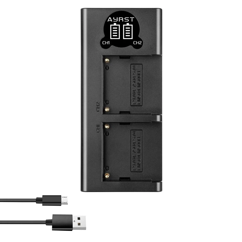 2 предмета 2000 мА/ч NP FM50 NPFM50 Батарея + USB зарядное устройство для Sony FM51 FM30 FM55H CD TRV108 DCR