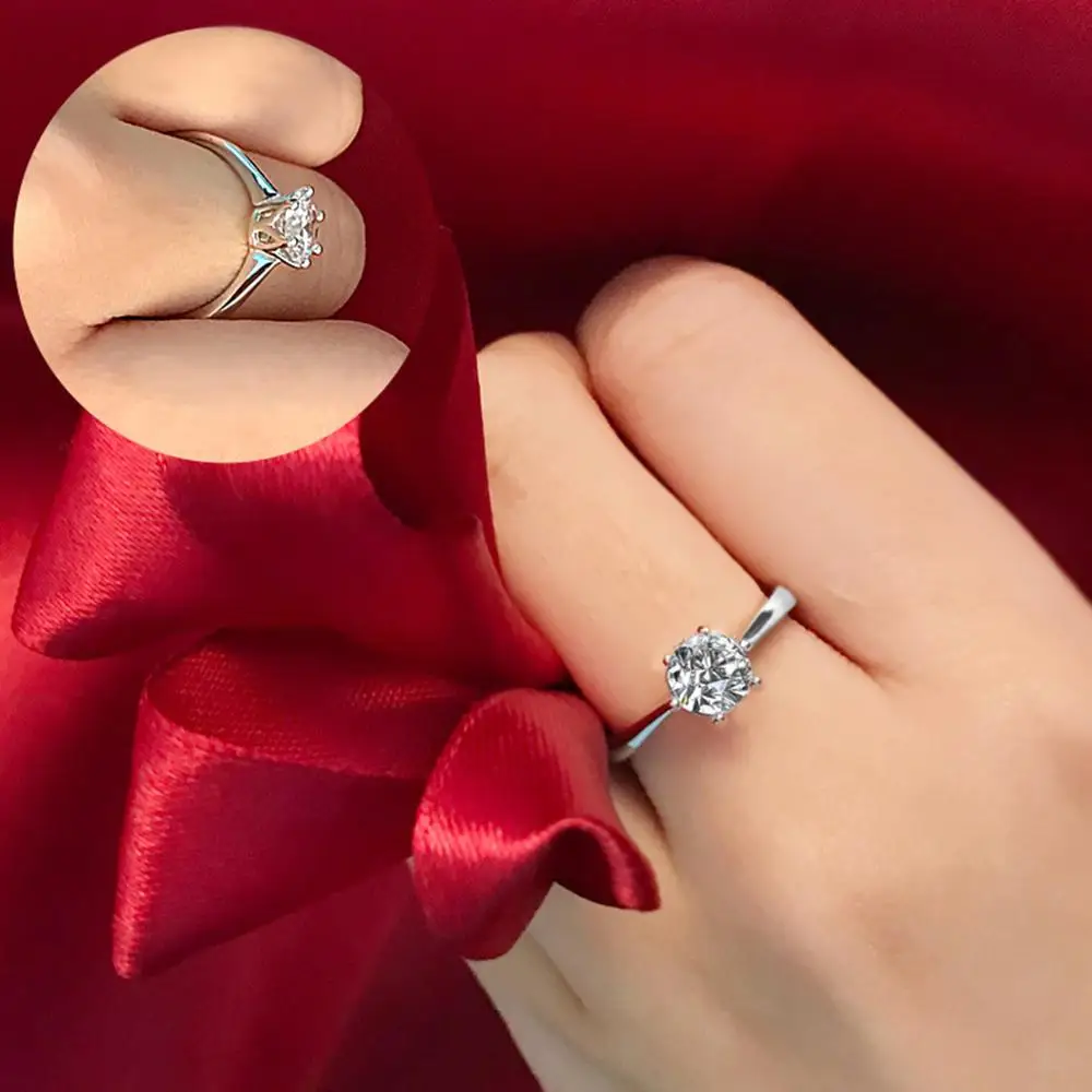 E кольца из стерлингового серебра 925 пробы женское простое классическое