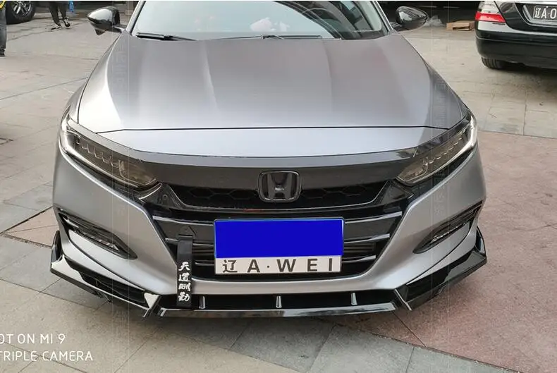 Для Honda Accord защита выхлопного отверстия переднего бампера для Accord задний спойлер набор бампер Передняя Лопата спойлер