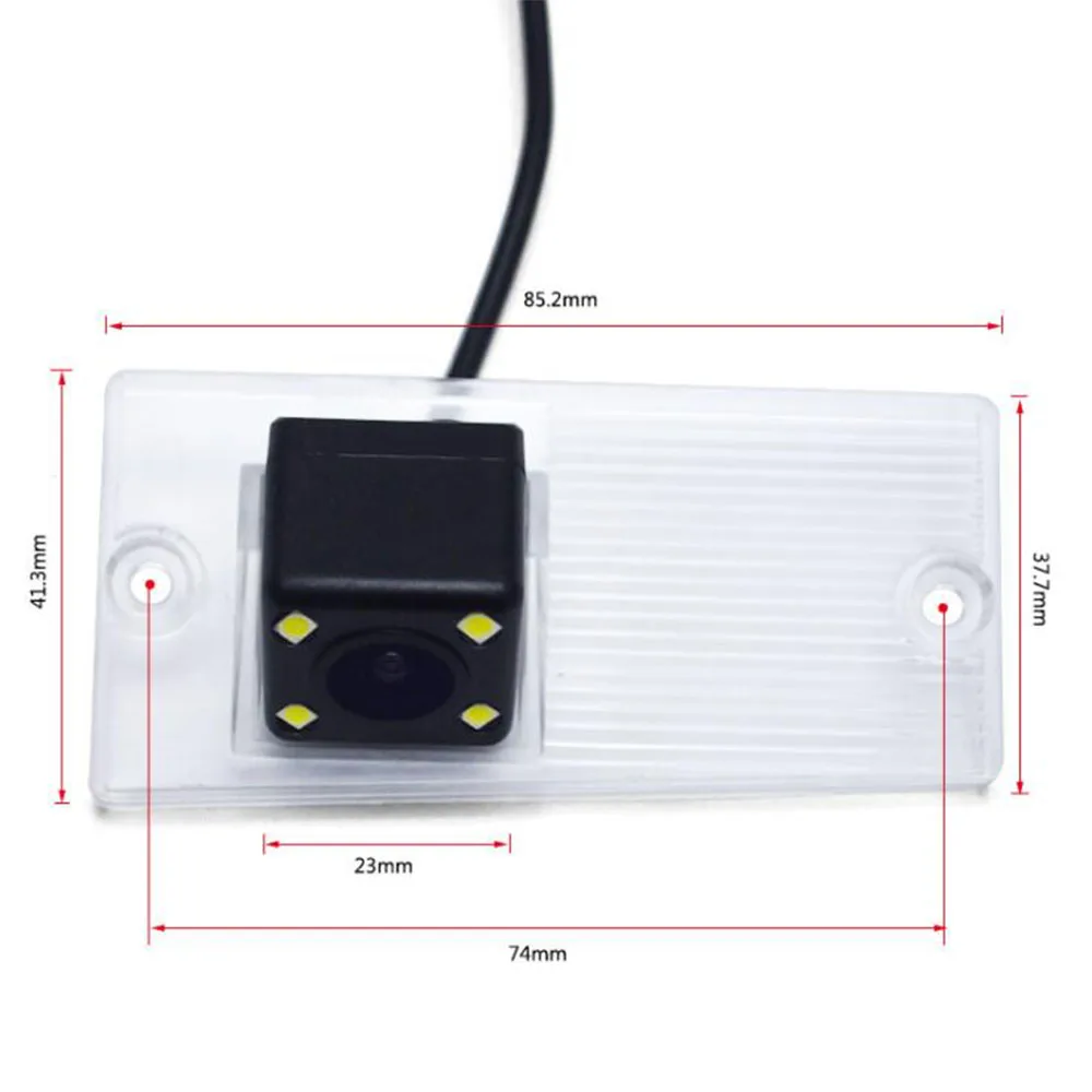 Автомобильная камера заднего вида с ночным видением CCD 170 градусов 4 светодиодами