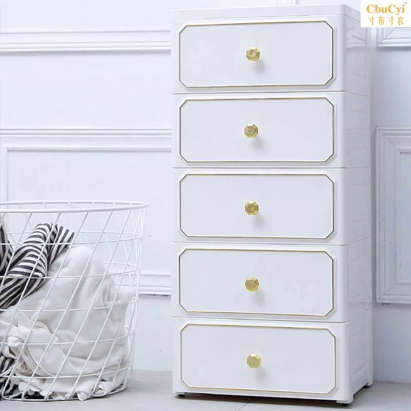 

Thicken large storage box plastic box multi-layer drawer storage cabinet baby wardrobe toy clothes storage box