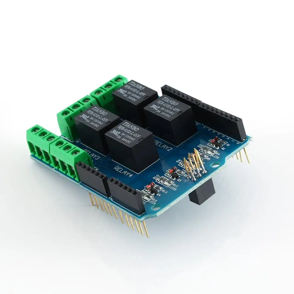 4 канала 5В Щит интерфейсы триггерный релейный модуль Управление платы реле для
