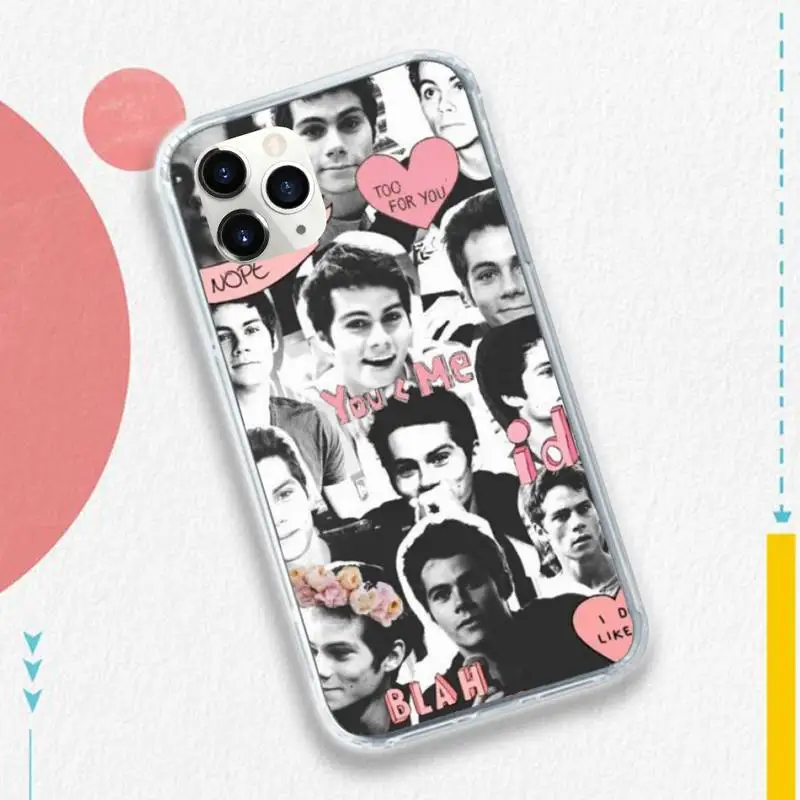 

Dylan O'Brien teen wolf Phone Case Transparent soft For iphone 5 5s 5c se 6 6s 7 8 11 12 plus mini x xs xr pro max