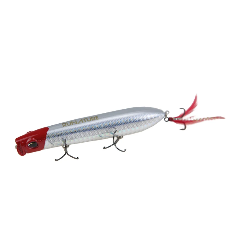 Topwater Popper Fishing Lure 105mm 16g Artificial Hard Bait Spinner Tackle Wobblers Premium |