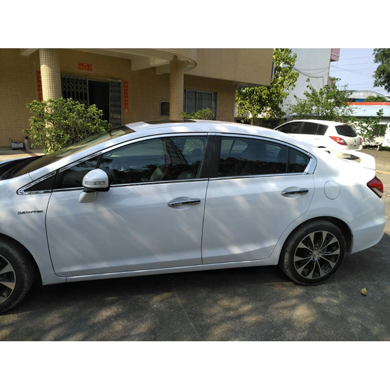 Отделка окна автомобиля из нержавеющей стали для honda civic 2011 2012 2013 2015 седан 9