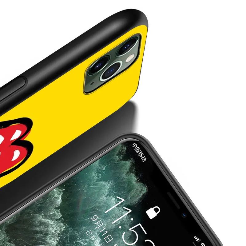 

Artistic Sexy Lips For Apple iPhone 12 11 XS Pro Max Mini XR X 8 7 6 6S Plus 5 SE 2020 Black Silicone Cover Phone Cross