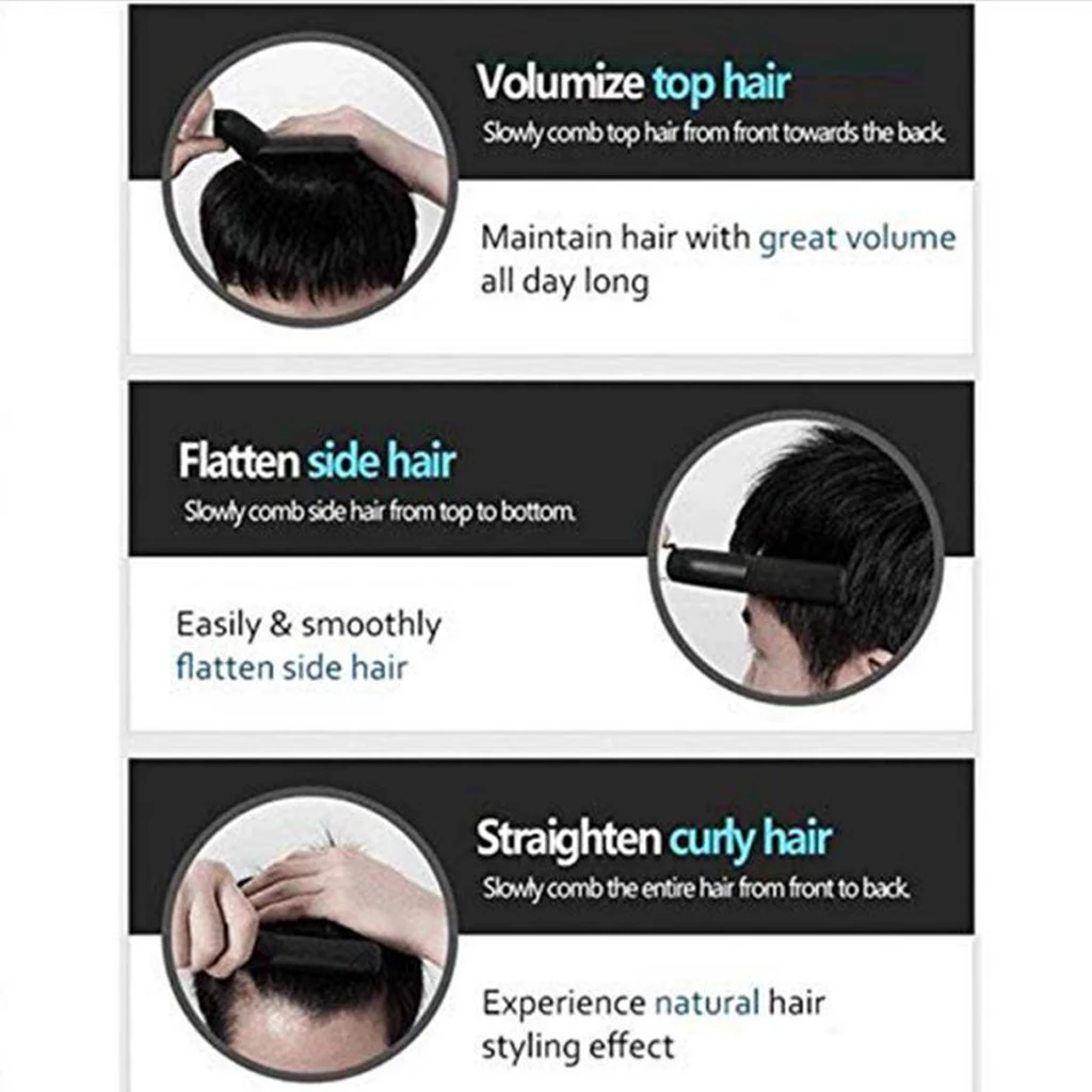 Мужские бигуди для волос гребень завивки быстрое электрическое нагревание щетка