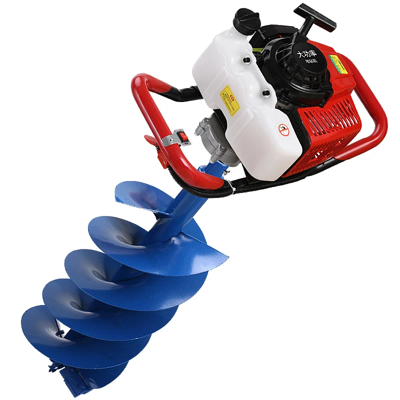 

Ground drilling digging machine orchard tree planting fertilizing hole punching machine buried pile drilling machine