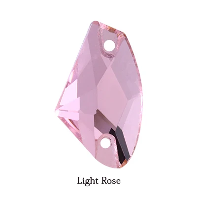 Light Rose Высокое качество блестящий цвет пришить Кристальные Стразы для аппликации камни плоская задняя часть для одежды/дизайн ювелирных изделий DIY/аппликация "цветы" - Цвет: Light Rose