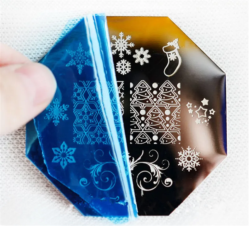 Штамповочные пластины Kalvaro для ногтей 3 типа маникюрная печать изображения