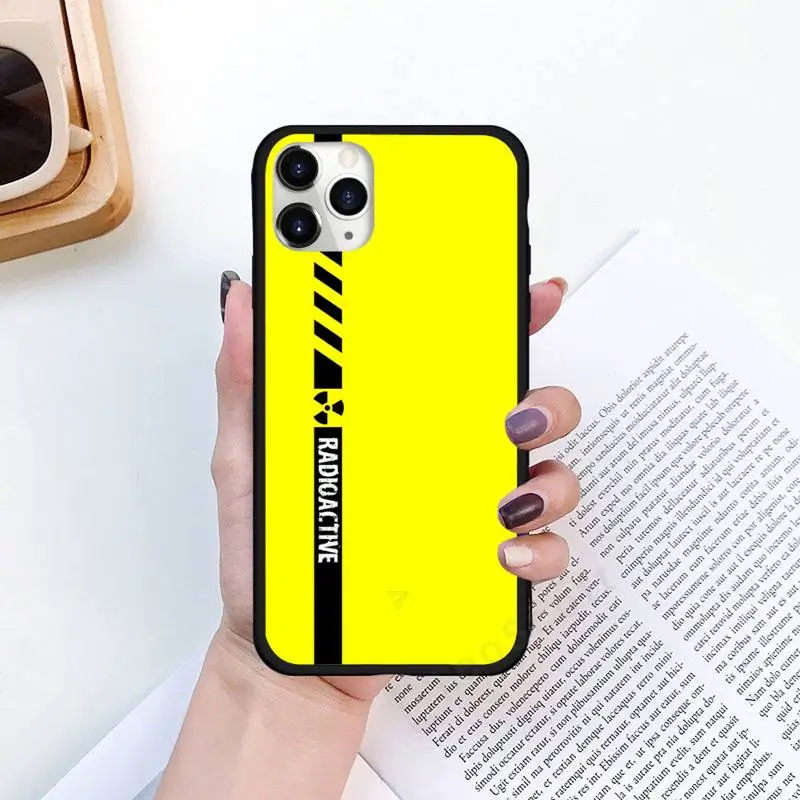 

yellow warning art pattern Phone Cases for iPhone 11 12 pro XS MAX 8 7 6 6S Plus X 5S SE 2020 XR Luxury brand shell funda coque