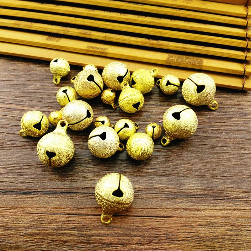 

Golden Grinding Bell DIY Jewelry Accessories of Small Hand Chain and Foot Hanging