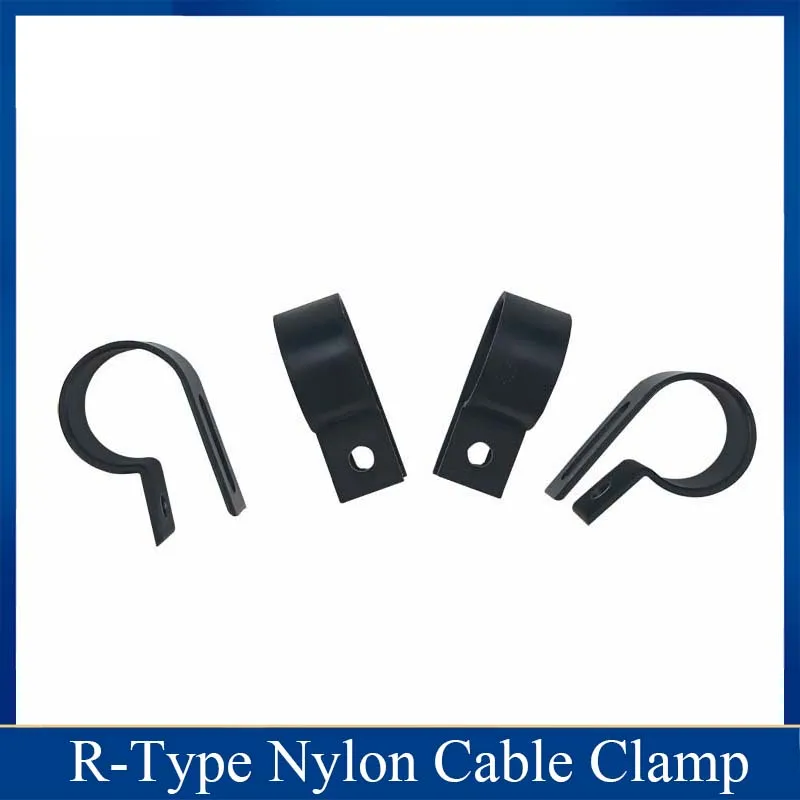 5 3 10 4 мм R образный нейлоновый зажим для кабеля черные и белые зажимы типа